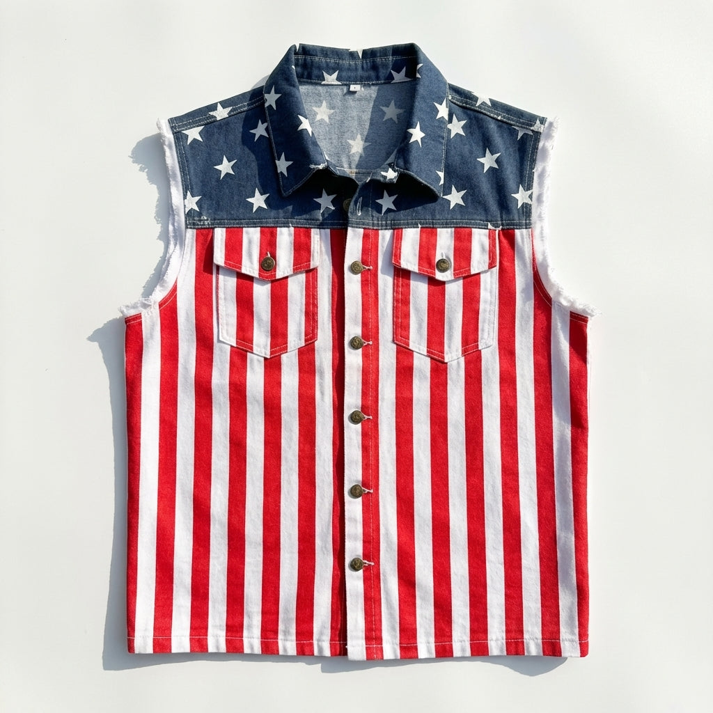 LibertyVest – Chaleco patriótico con la bandera estadounidense