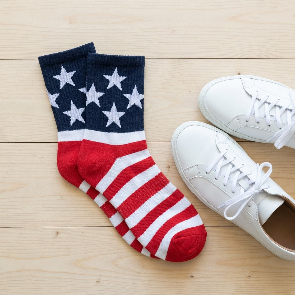 StarStripe – Calcetines patrióticos con la bandera estadounidense