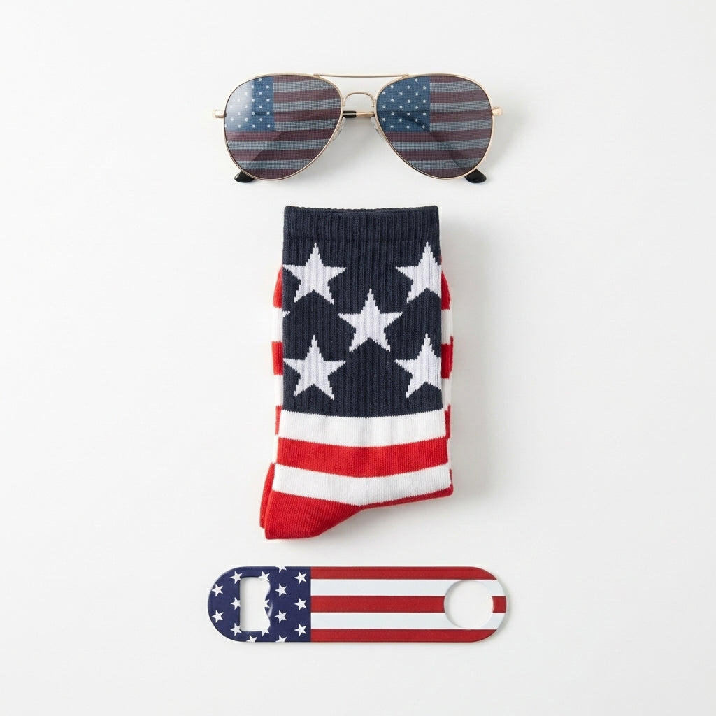 StarStripe – Calcetines patrióticos con la bandera estadounidense