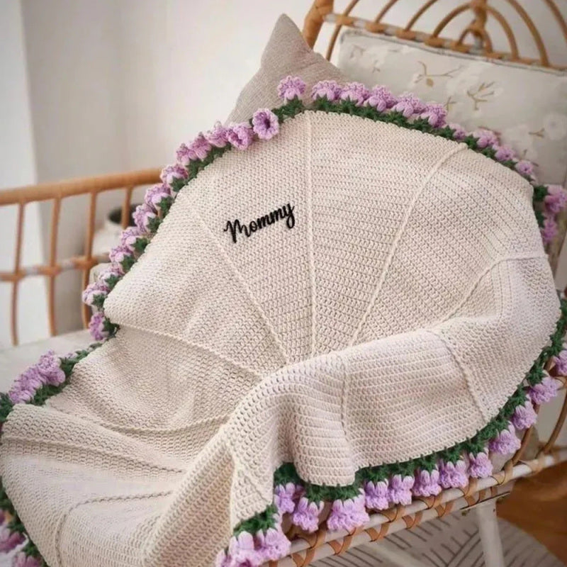 CozyBloom – DIY-Set für handgestrickte Rosendecke