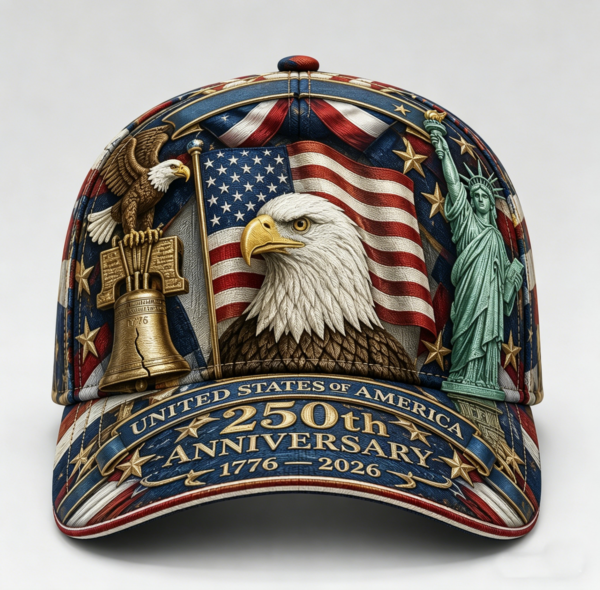 FreedomForge – Gorra del patrimonio de Estados Unidos 1776–2026