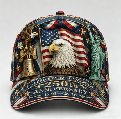 FreedomForge – Gorra del patrimonio de Estados Unidos 1776–2026