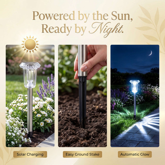 CelestiGlow – Lámpara de Exterior Celestial con Energía Solar