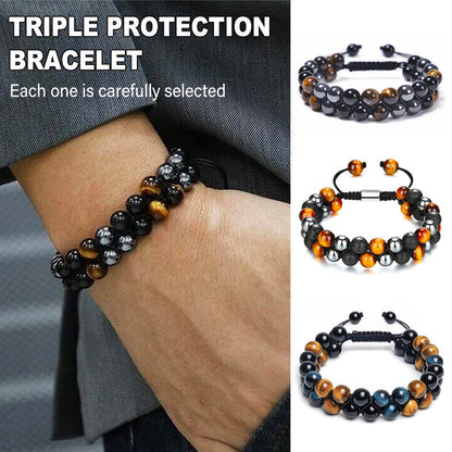 TriGuard – Armband mit dreifachem Schutzstein