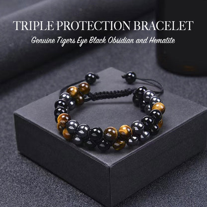 TriGuard – Armband mit dreifachem Schutzstein