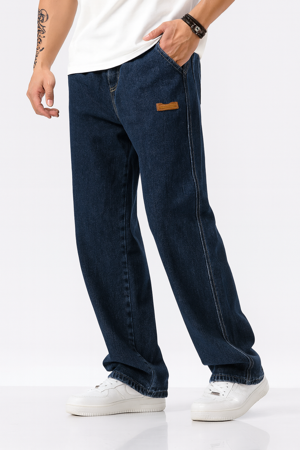 FlexCore – Moderne Denim-Hose mit Tunnelzug