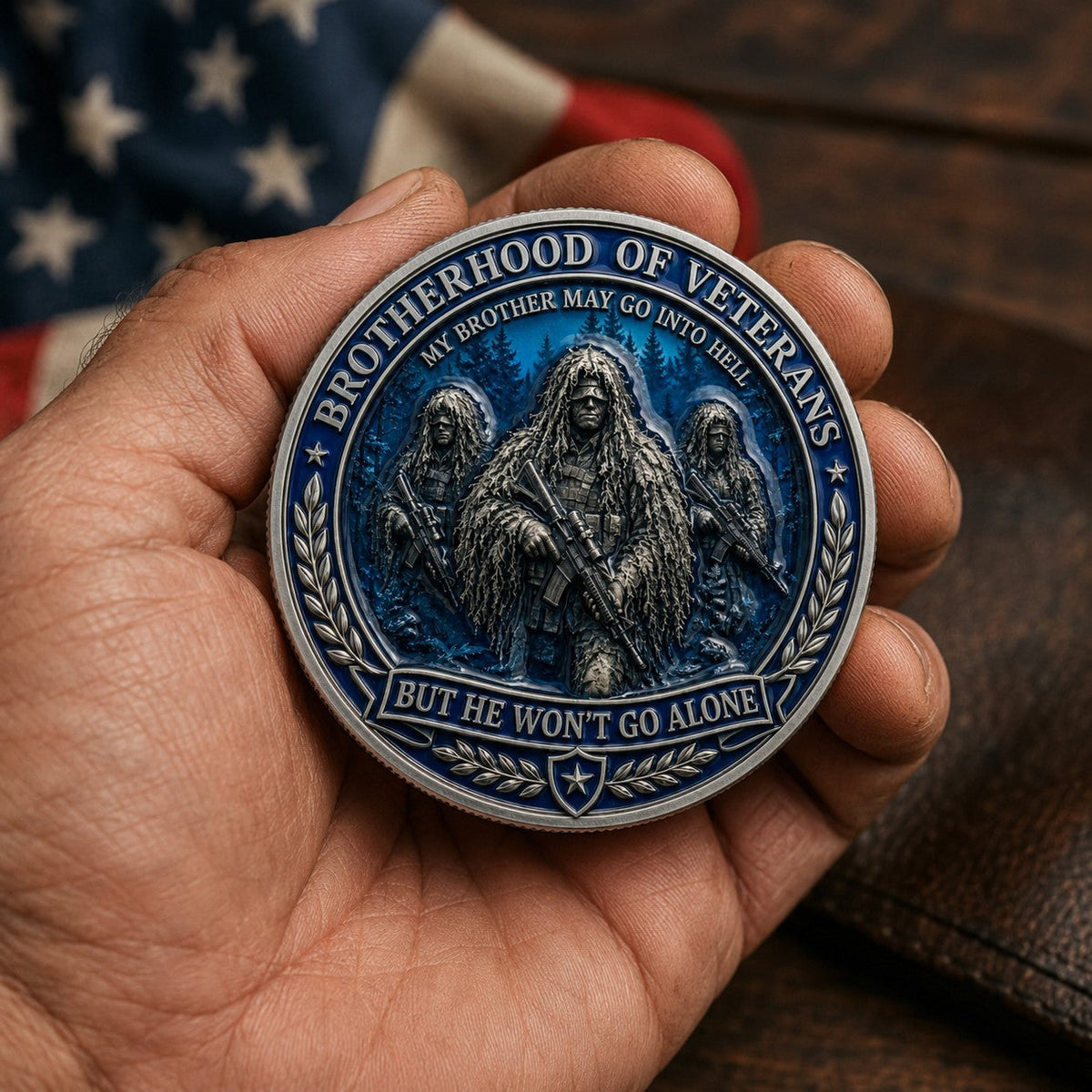 BattleBond – Herausforderungsmünze für Veteranentreue