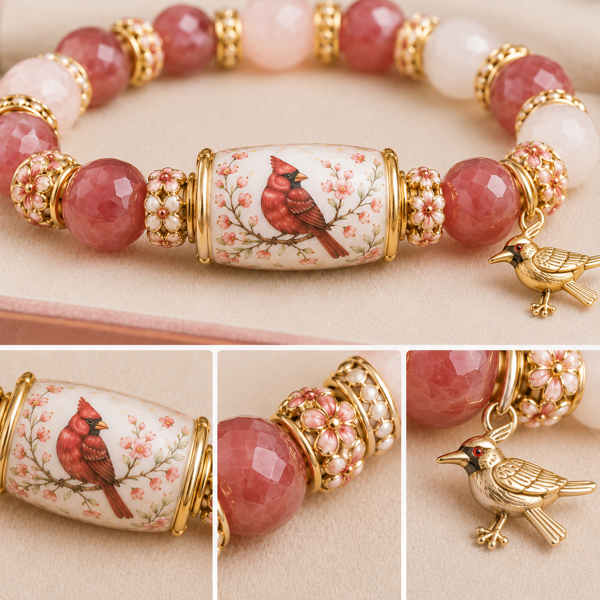 SoulCardinal – Pulsera de Conexión Espiritual