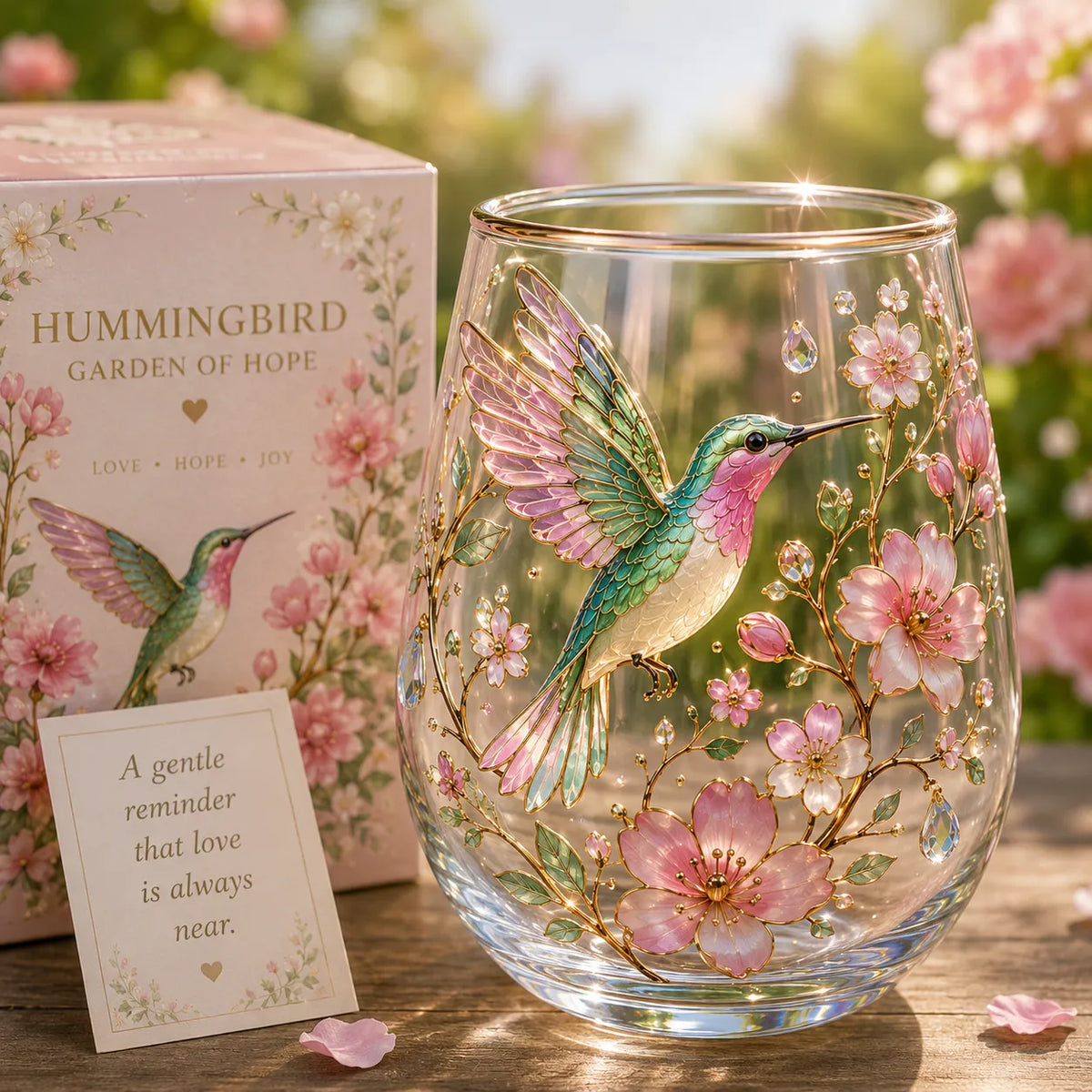MorningMuse – Elegante Vaso para Té Colibrí