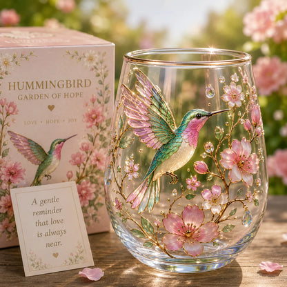 MorningMuse – Elegante Vaso para Té Colibrí
