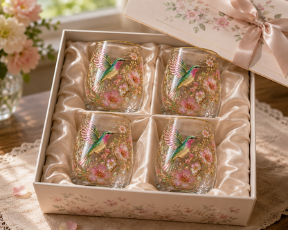 MorningMuse – Elegante Vaso para Té Colibrí