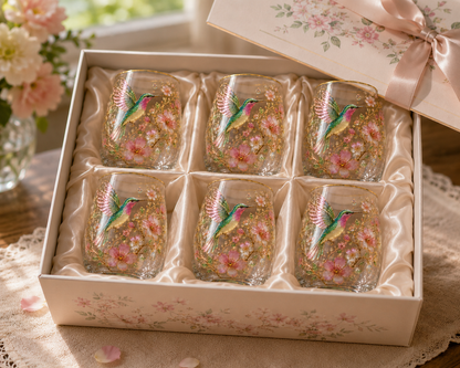MorningMuse – Elegante Vaso para Té Colibrí