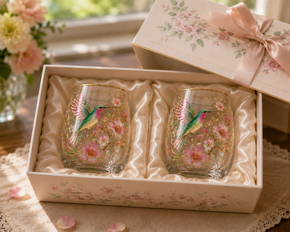 MorningMuse – Elegante Vaso para Té Colibrí
