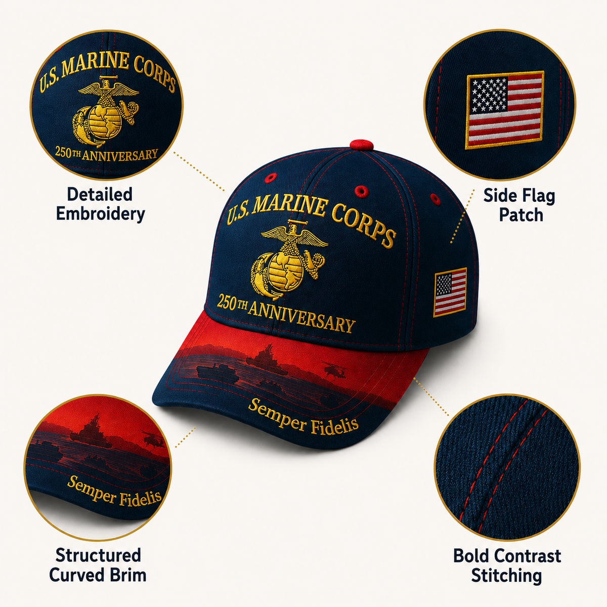 ValorWear – Marine Corps Gedenkkappe