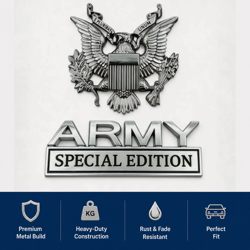 EliteValor – Militär-Adler-Abzeichen in Chrom