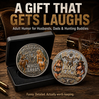 Campfire Bucks – Moneda de humor para cazadores