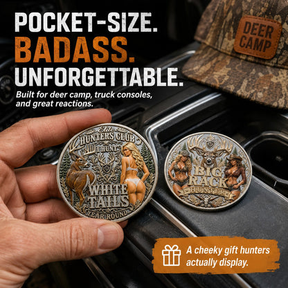 Campfire Bucks – Moneda de humor para cazadores