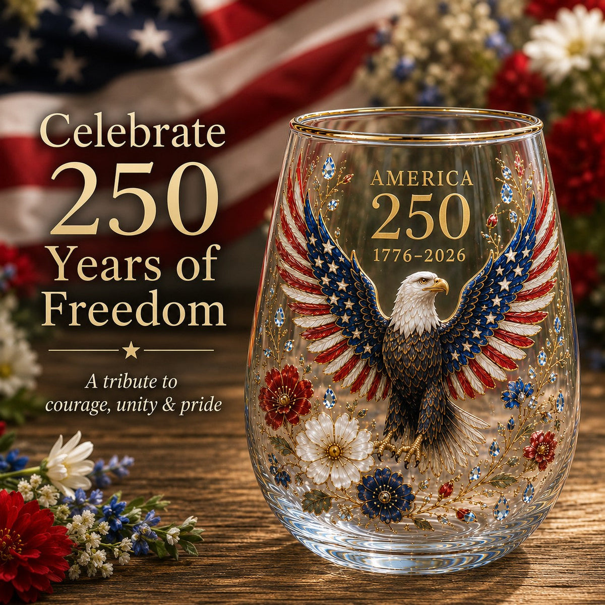 ValorSpirit – Gedenkglas „America 250“