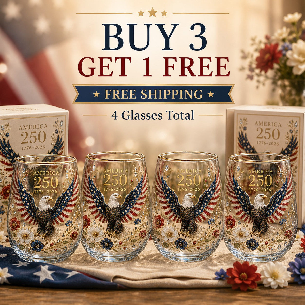 ValorSpirit – Gedenkglas „America 250“