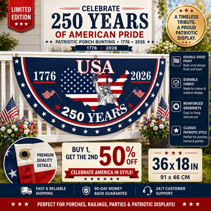 VeteranMade – USA 250-Jahre-Gedenkbanner 🇺🇸