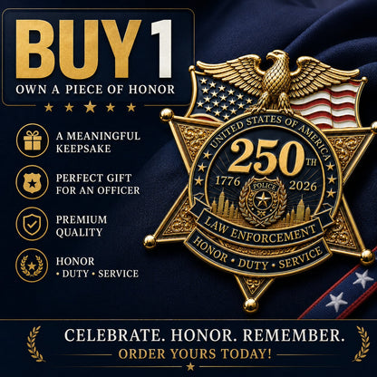 LibertyShield – Broche policial América 250