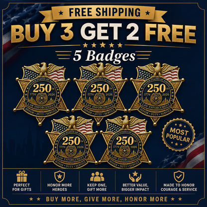 LibertyShield – Broche policial América 250