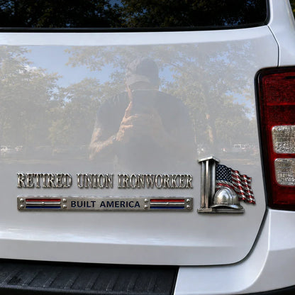 SteelLegacy – Emblema para coche de trabajador siderúrgico retirado del sindicato