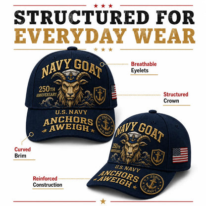SeaValor – Gorra del 250 Aniversario de la Armada de los Estados Unidos