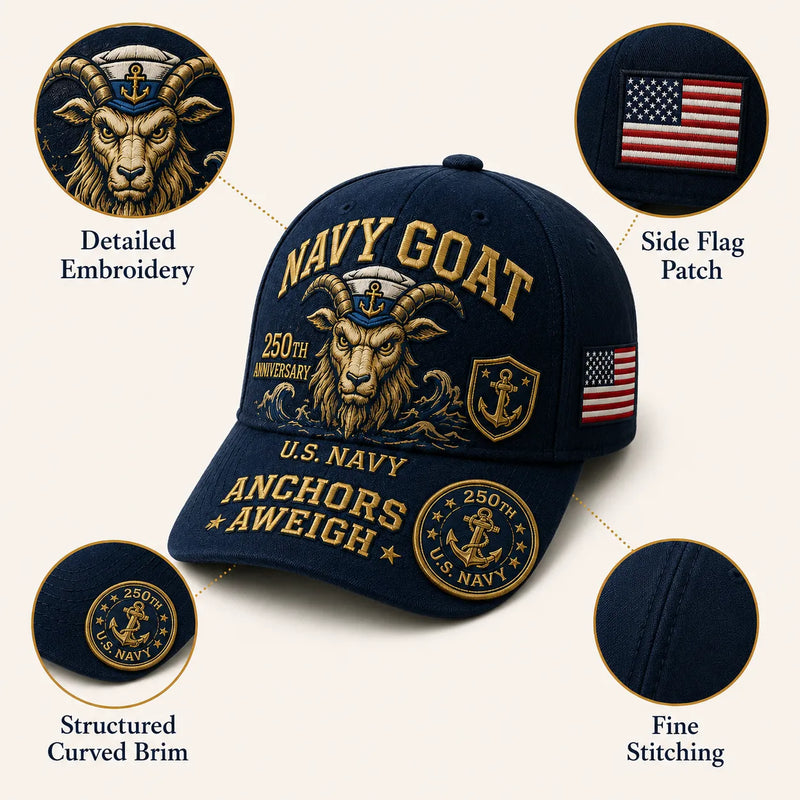 SeaValor – Gorra del 250 Aniversario de la Armada de los Estados Unidos