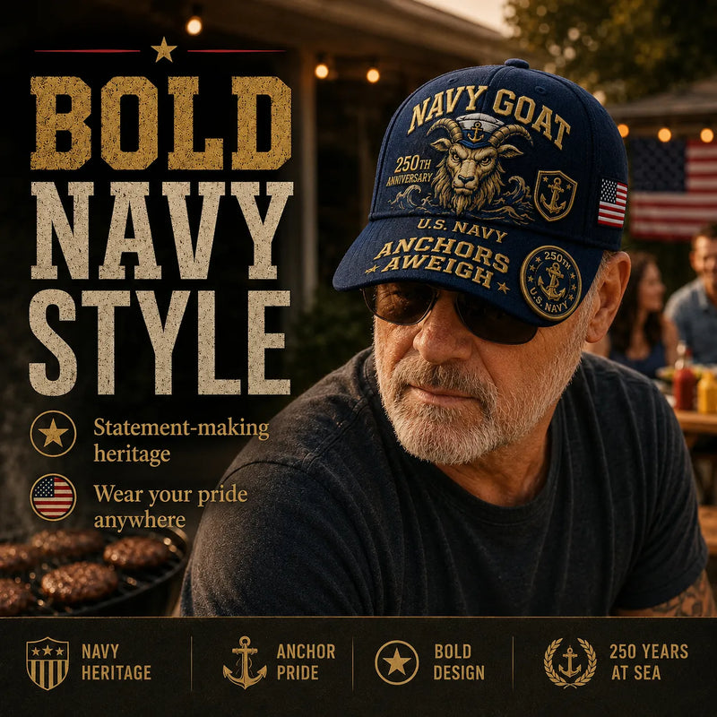 SeaValor – Gorra del 250 Aniversario de la Armada de los Estados Unidos