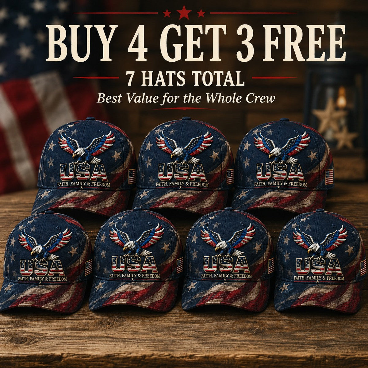 LibertyWear – Gorra Fe Familia Libertad