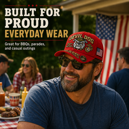 SemperValor – Gorra Bordada Herencia Devil Dog