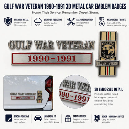 ValorBadge: Insignia para coche de la Tormenta del Desierto 1990-1991