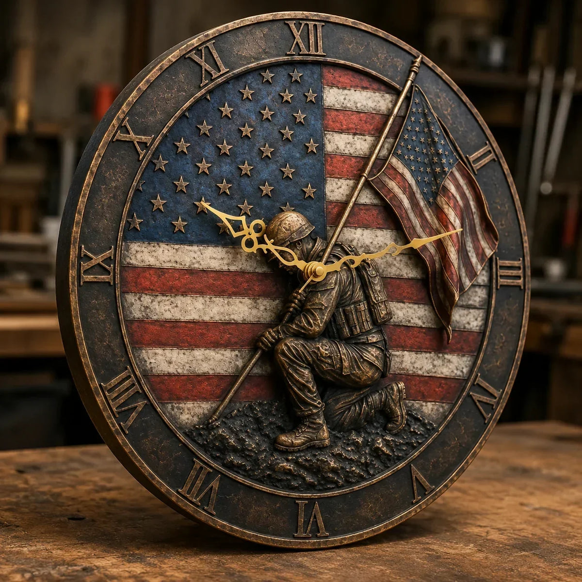 PatriotSpirit – Reloj de pared conmemorativo