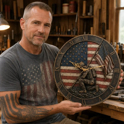 PatriotSpirit – Reloj de pared conmemorativo