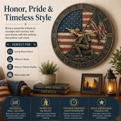PatriotSpirit – Reloj de pared conmemorativo