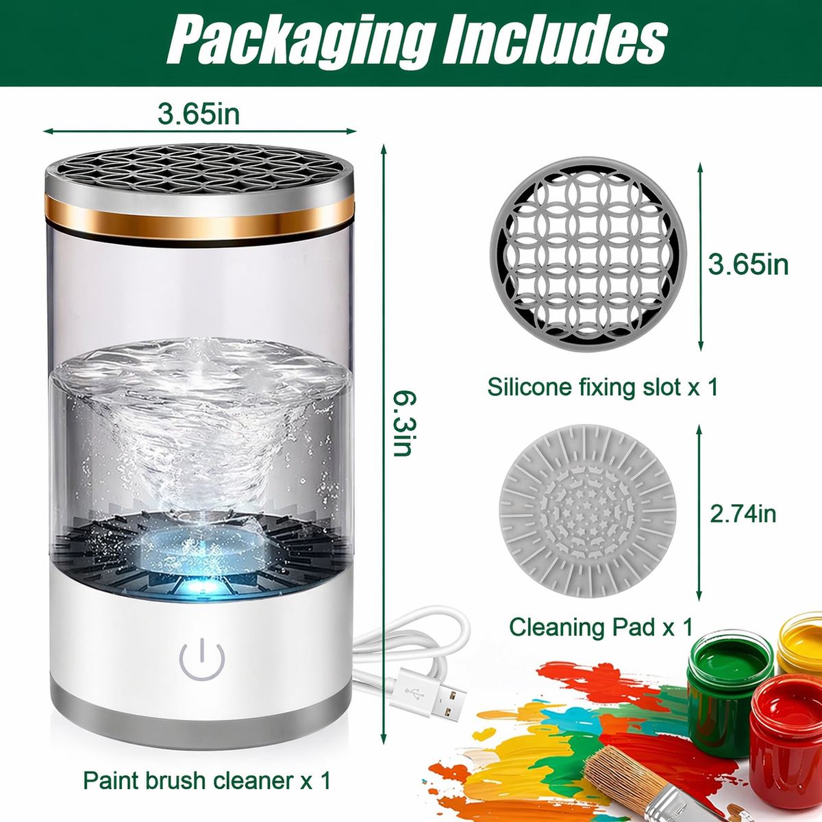 SpinClean – Máquina portátil de limpieza con cepillo