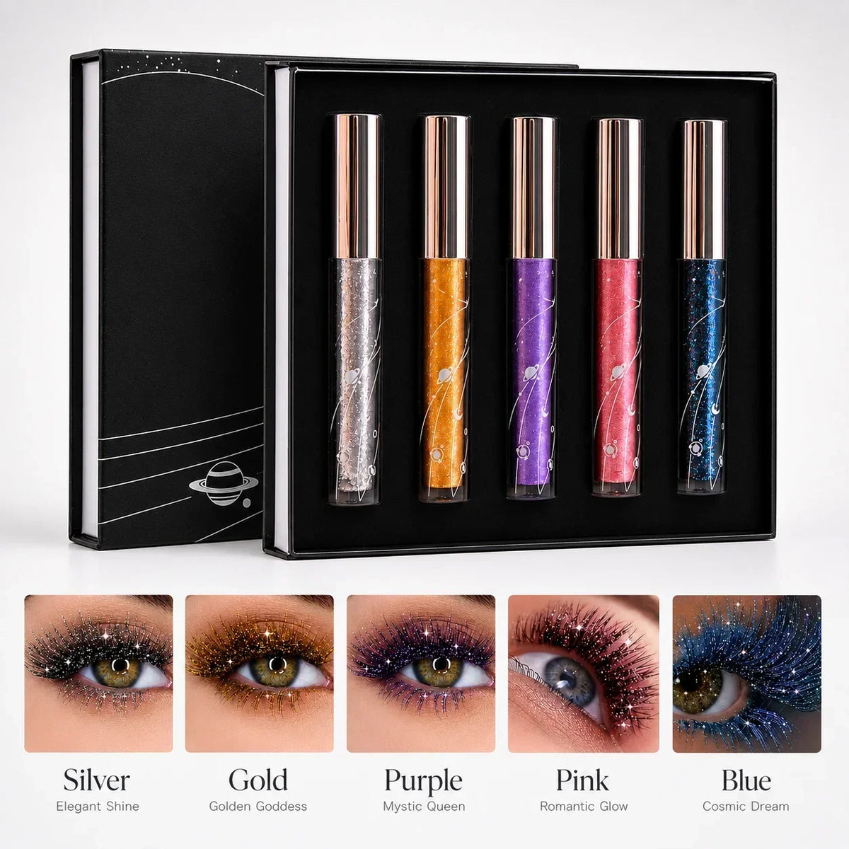 SparkleLash – Colección de Máscara de Pestañas con Brillo