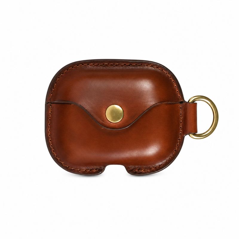 HeritageCraft – Cartera vintage de cuero de plena flor con broche a presión