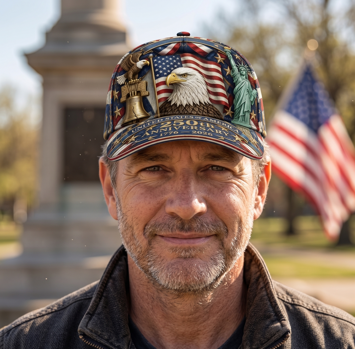 FreedomForge – Gorra del patrimonio de Estados Unidos 1776–2026