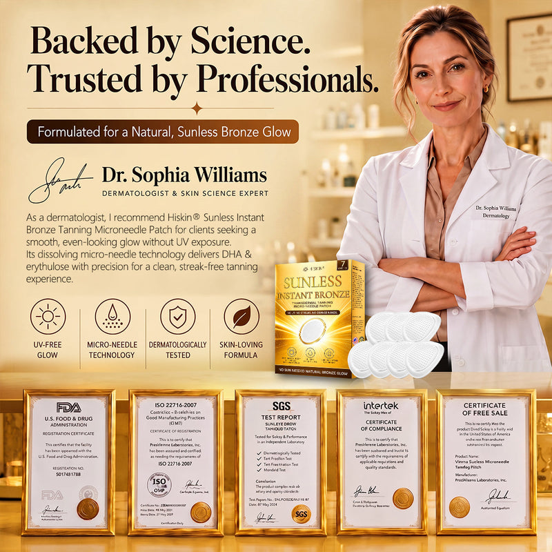 GlowNeedle – Parche de microneedles autobronceador sin sol instantáneo