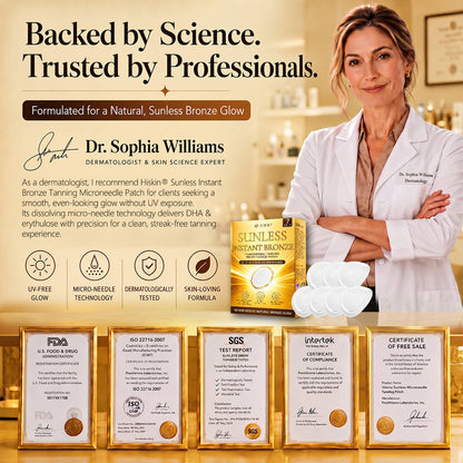 GlowNeedle – Parche de microneedles autobronceador sin sol instantáneo