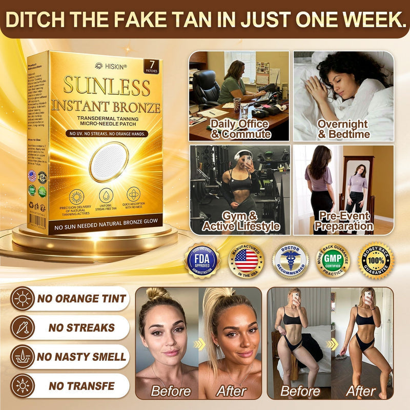 GlowNeedle – Parche de microneedles autobronceador sin sol instantáneo