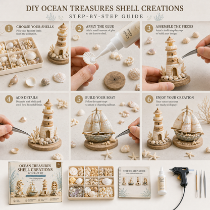 Shellora – Kit de manualidades creativo de conchas marinas