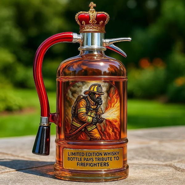 LumeHero – Decantador de whisky con homenaje a los bomberos