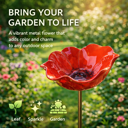 BloomForge – Handgefertigter Blumen-Gartenstecker aus Metall