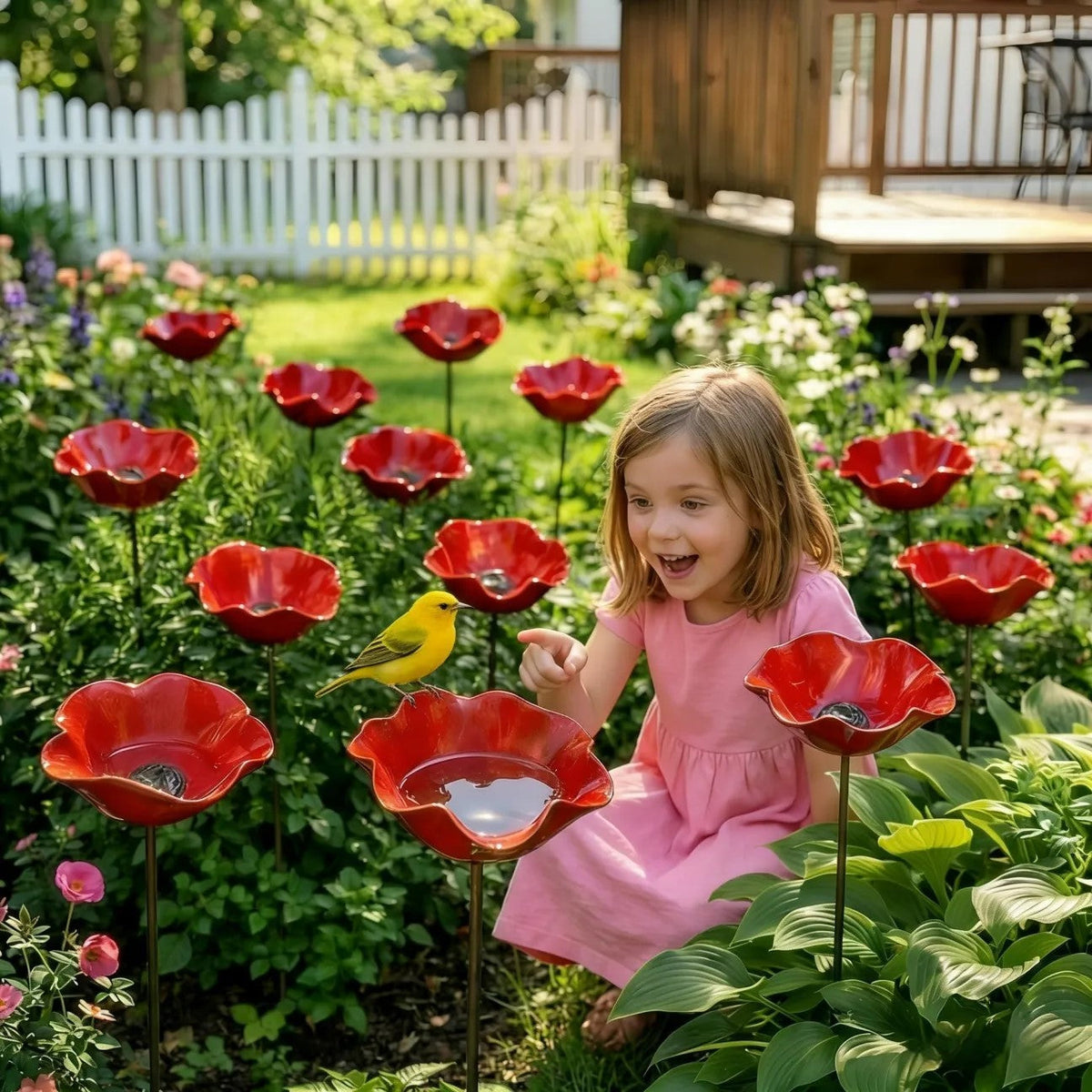 BloomForge – Handgefertigter Blumen-Gartenstecker aus Metall