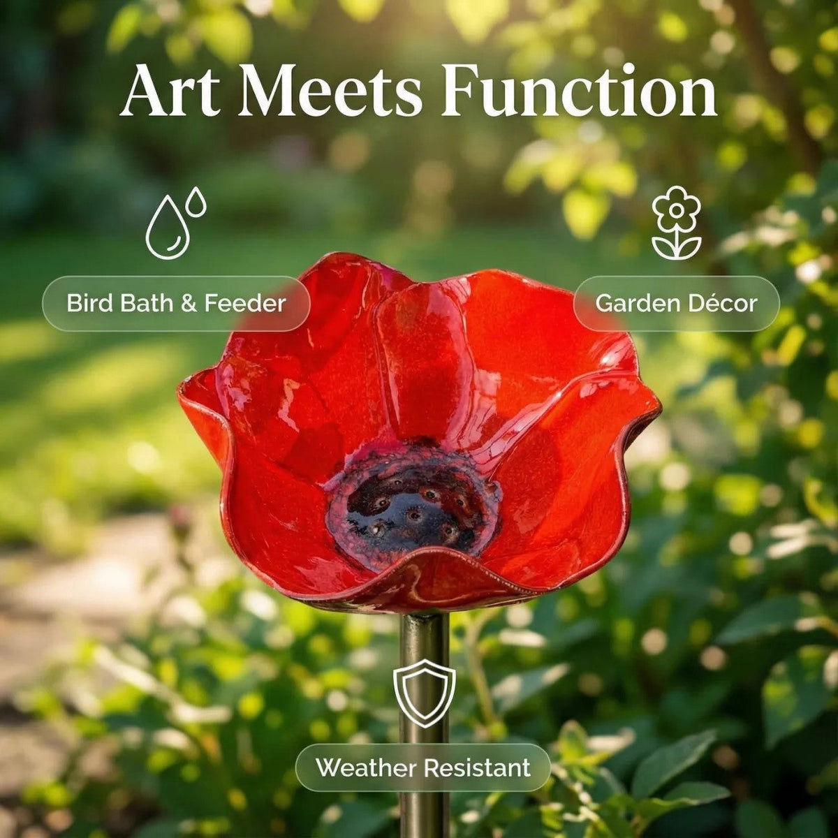 BloomForge – Handgefertigter Blumen-Gartenstecker aus Metall