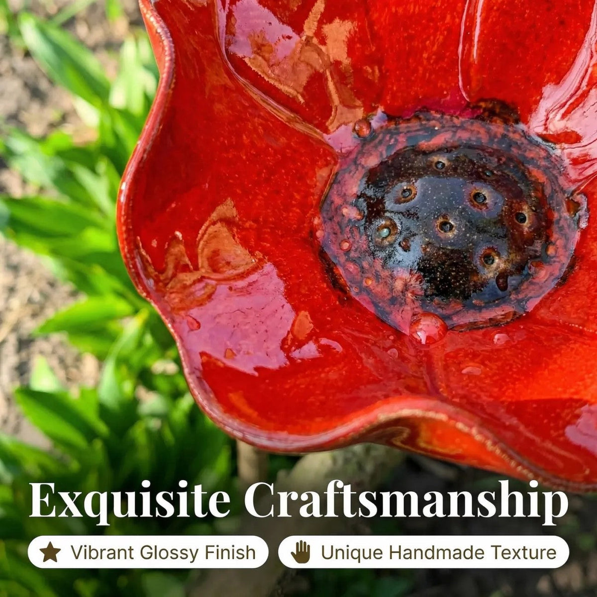 BloomForge – Handgefertigter Blumen-Gartenstecker aus Metall