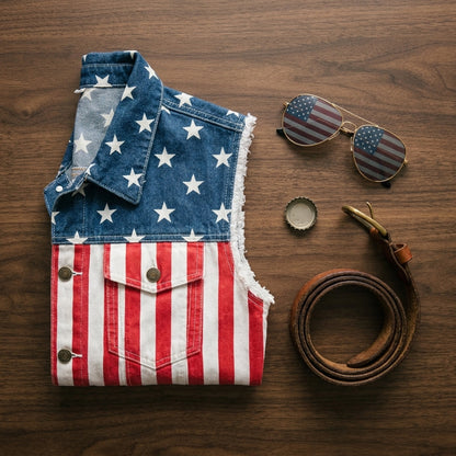 LibertyVest – Chaleco patriótico con la bandera estadounidense